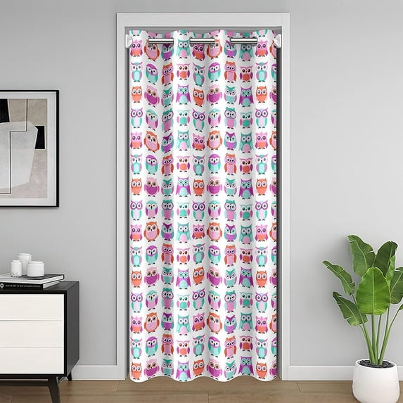 Astronaut Universe Planets Printing Door Curtains Closet Curtain for Boys Bedroo
