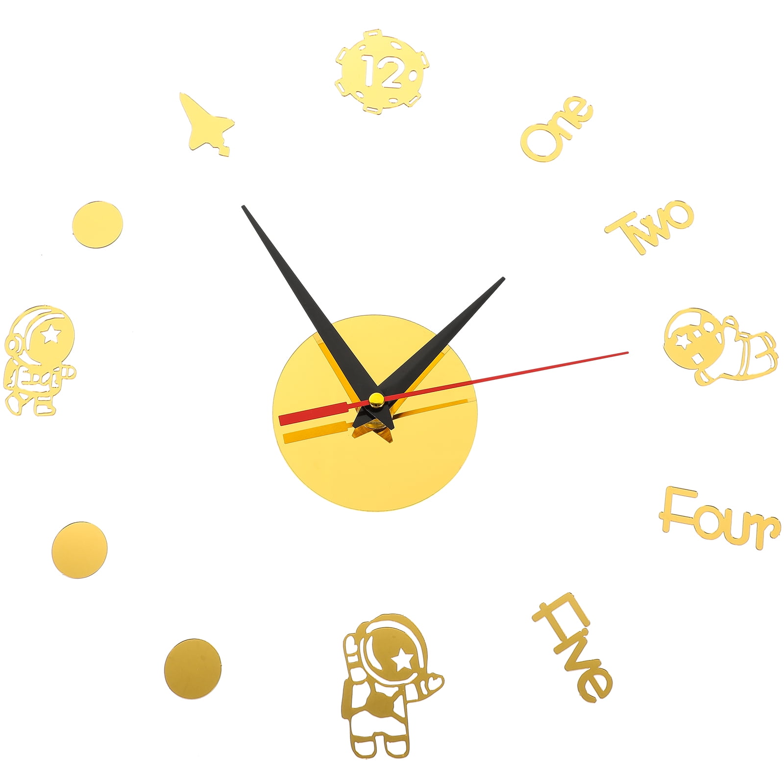 Zonh Wall Clock for Home Astronaut Decor Cool Things Your Room Battery