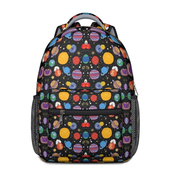 Astronaut Waterproof Backpack - Ergonomic Student Bookbag with Spacious Storage, Sci-Fi Lovers Galaxy Print for High School & College