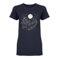 thumbnail image 1 of Astronaut With Whale Shaped Tee Women's -Image by Shutterstock, 1 of 2