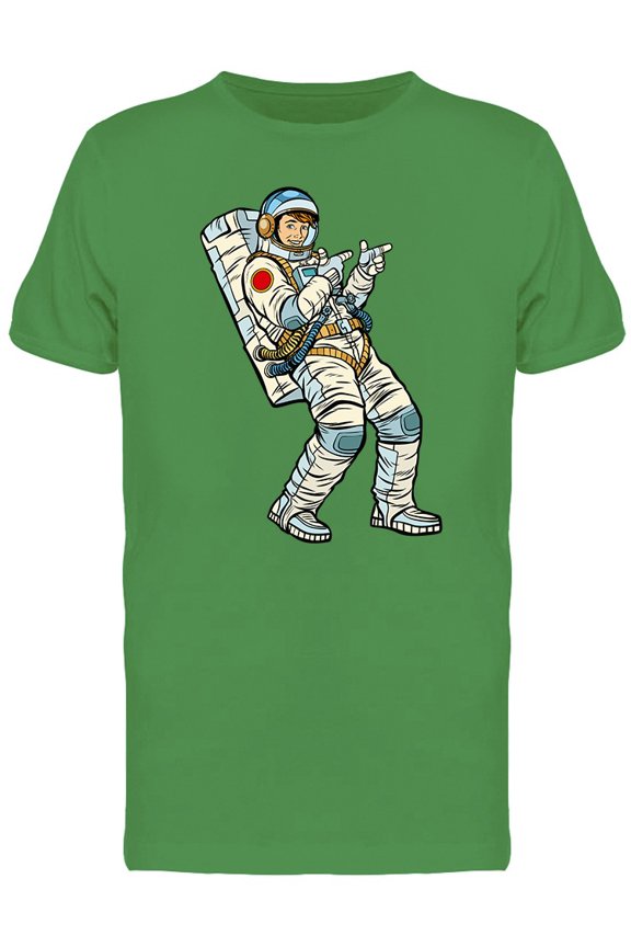 Astronaut Young Man Points Tee Men's -Image by Shutterstock