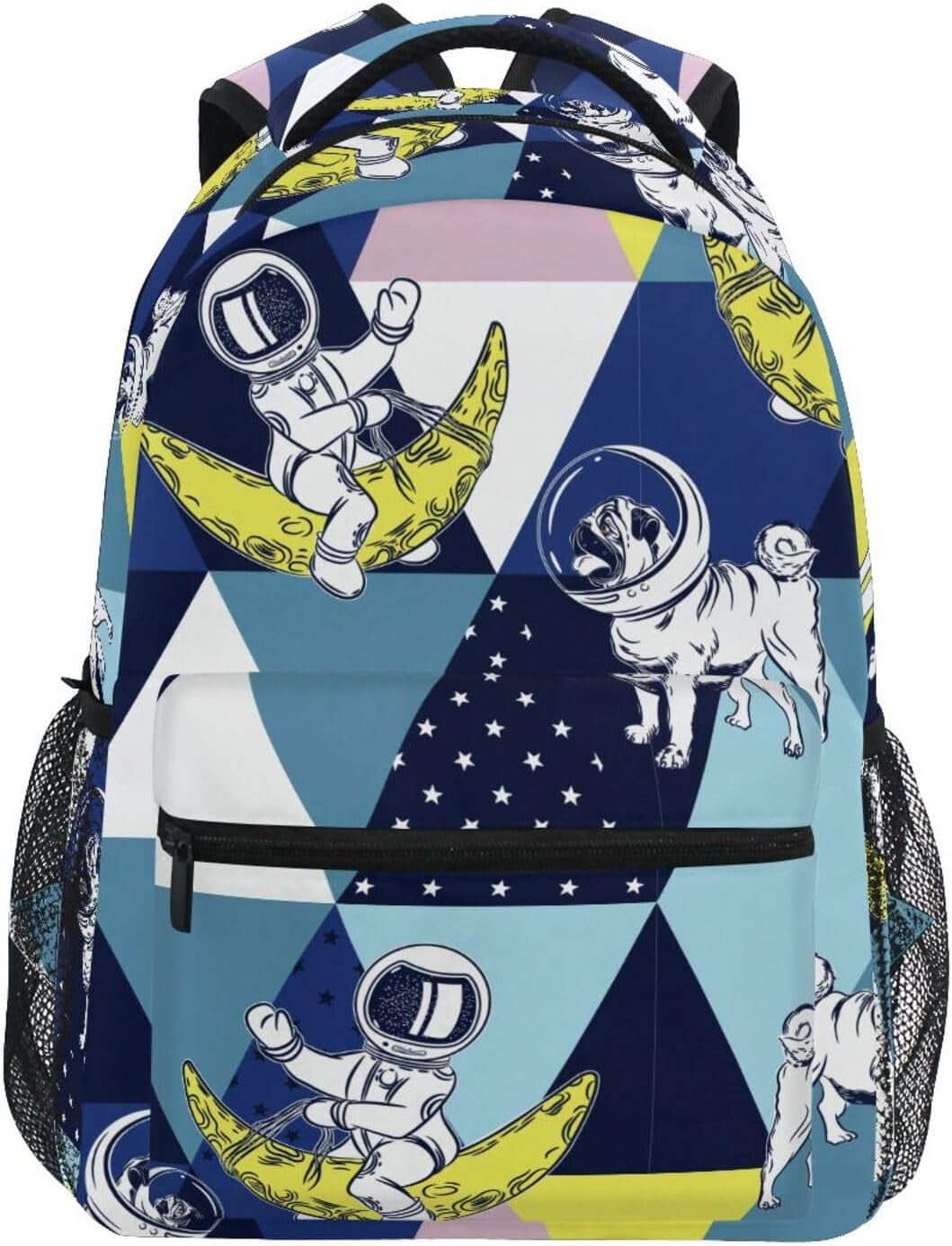 Vnurnrn Kids Travel Backpack With Music Note Art - Large Capacity School Bag With Name Tag Slot
