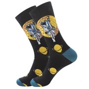 Astronaut by the Moon Socks from the Sock Panda Adult Large - Mens Shoe Sizes 8-12