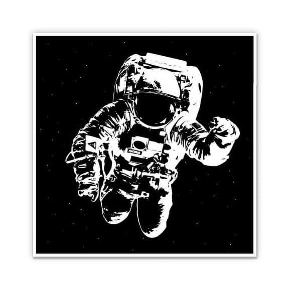 Astronaut in Space - 12" Vinyl Sticker Waterproof Decal
