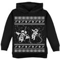 thumbnail image 1 of Astronaut in Space Ugly Christmas Sweater Toddler Hoodie Black 4T, 1 of 1
