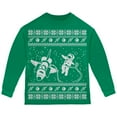 thumbnail image 1 of Astronaut in Space Ugly Christmas Sweater Toddler Long Sleeve T Shirt Green 4T, 1 of 1