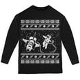 thumbnail image 1 of Astronaut in Space Ugly XMAS Sweater Black Youth Long Sleeve T-Shirt - Youth Large, 1 of 1