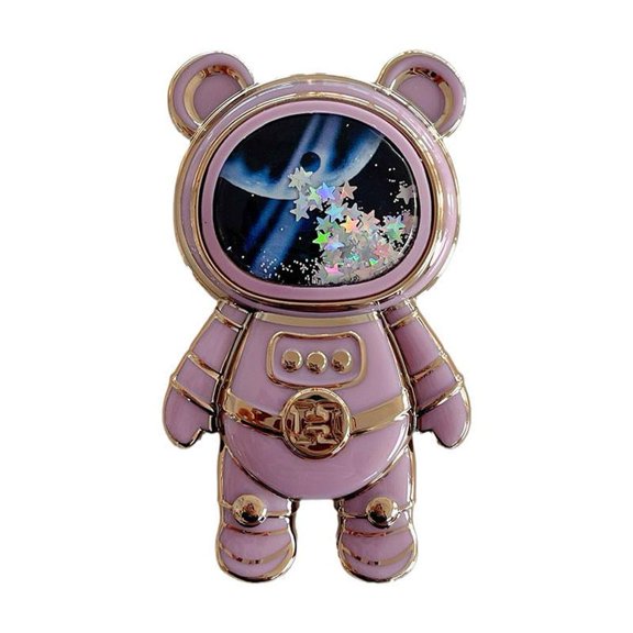 liraijei Astronaut mobile phone shell small quicksand back stick bracket>`~ X2Q0