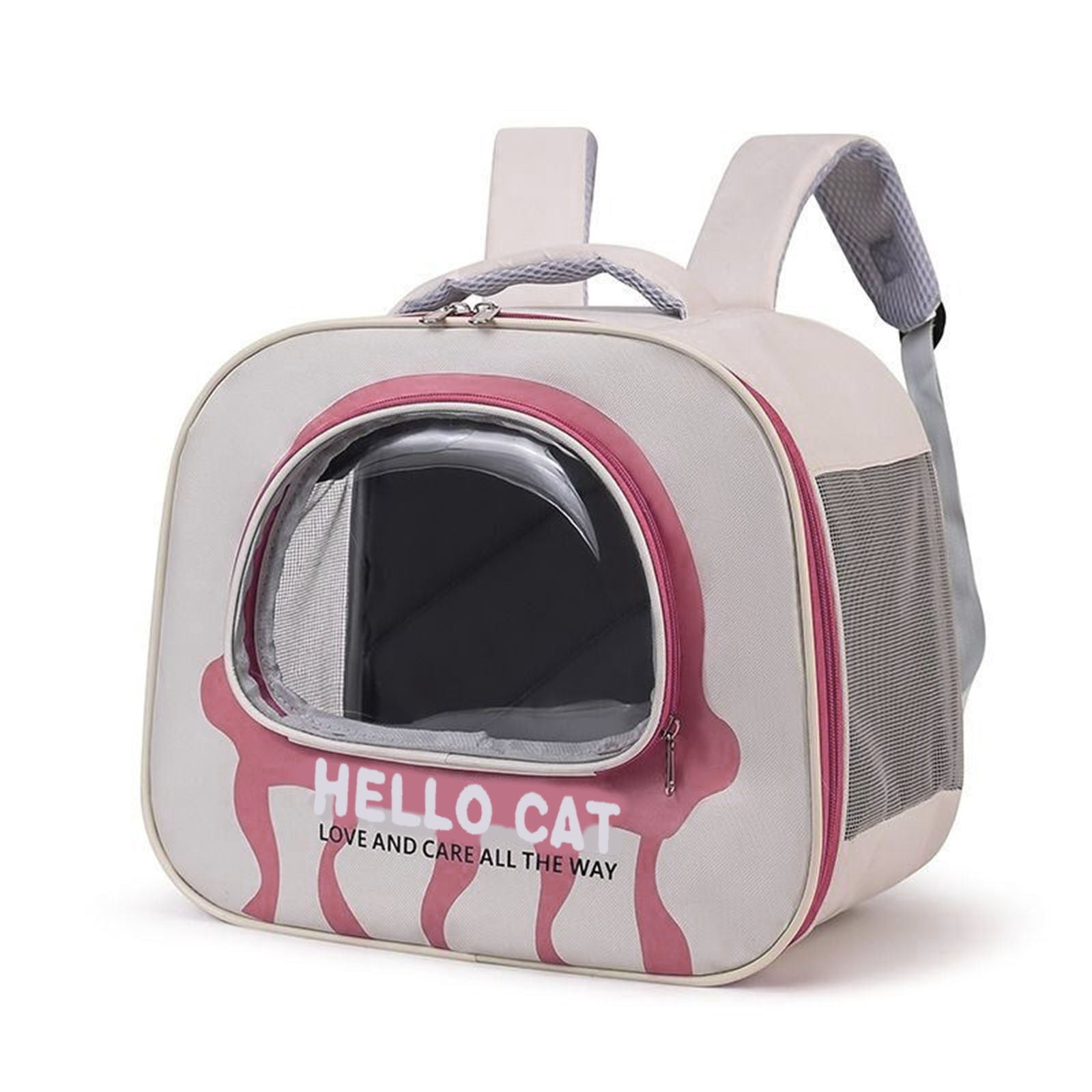 Astronaut pet backpack, portable carrier for dogs and cats, breathable mesh window, waterproof PC material, large capacity travel bag