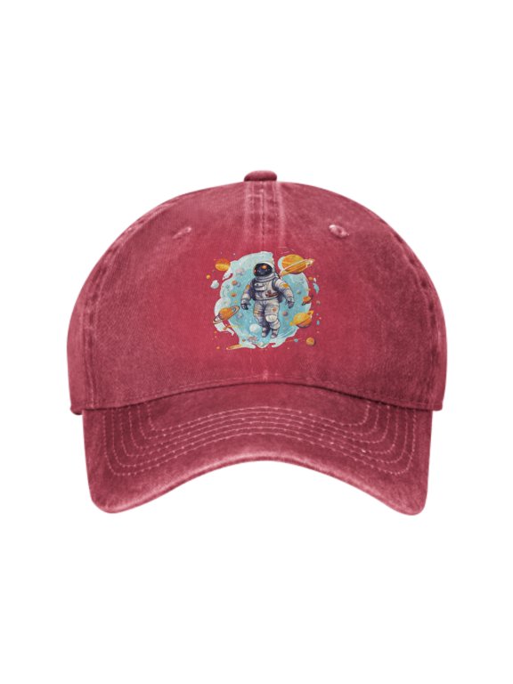 Astronauts Baseball Caps for Men Women Adjustable Casual Trucker Hats for Fishing Outdoor Activities Fashion Hats