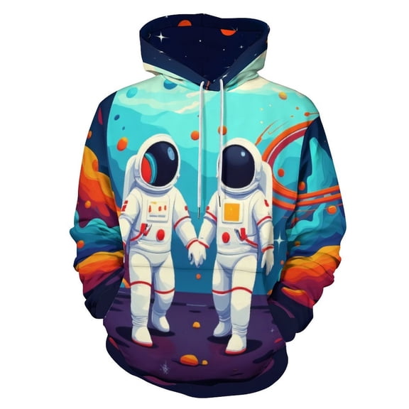 Astronauts Exploring Cosmic Planet Men's Women New Sweatshirt Hoodie Men's Plus Size Sweatshirt Hooded Sweatshirt 3d Printed Street Men's Cloth