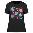thumbnail image 1 of Astronauts Floating In The Space T-Shirt Women -Image by Shutterstock, Female 3X-Large, 1 of 2