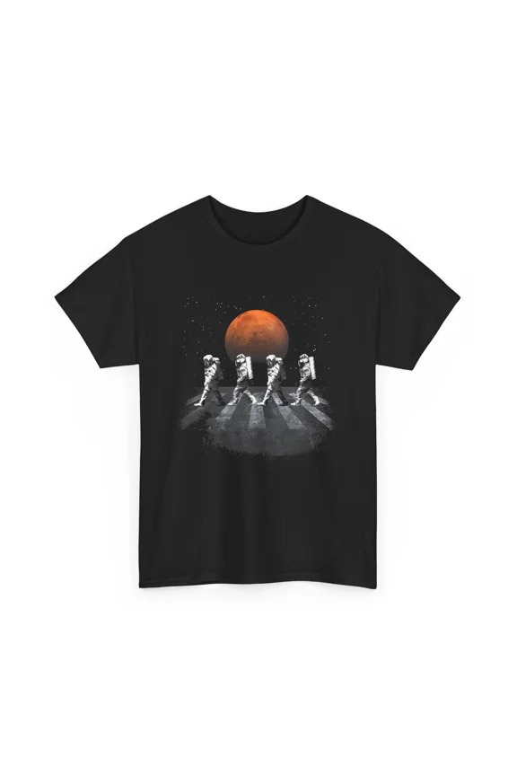 Astronauts Walking In Space Occupy Mars Science Galaxy Top Unisex T-Shirt, up to size 5XL