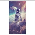 thumbnail image 1 of Astronauts in Space Shower Curtain for Bathroom with 12Hooks, Polyester Fabric Thick Shower Curtain Washable Waterproof Curtain, 1 of 8