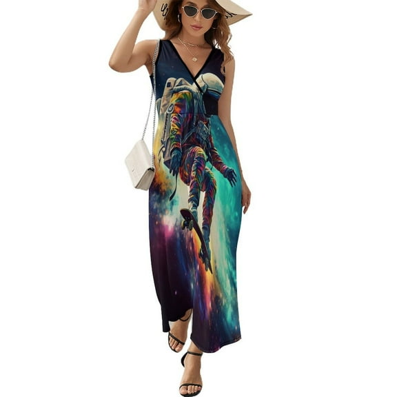 Astronauts in Space Sleeveless Dress Female Clothing Dress Women Summer 2025 Dress