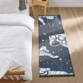 thumbnail image 1 of Astronauts in Universe Planets Stars Bedside Runner Rug 2'x 6' Non Slip Carpet Floor Mat Area Rug, 1 of 8