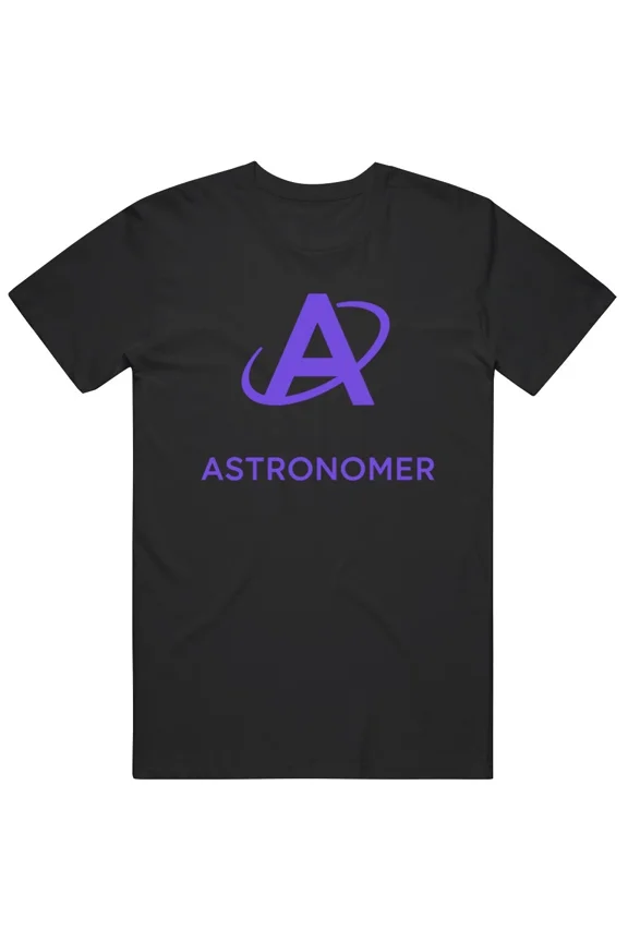 Astronomer Orbit Logo Science Planet Space Exploration Design Unisex T-Shirt, up to size 5XL