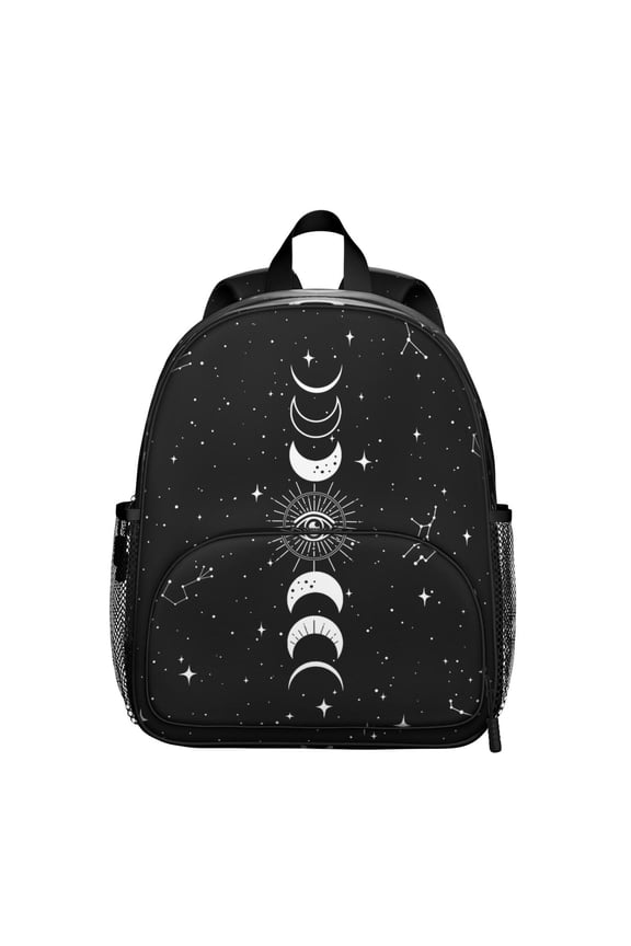 Astronomical Student Backpack – Gothic Celestial Moon And Star Steampunk Cosmic Lunar Eclipse Solar Dark Mystical Sky Design
