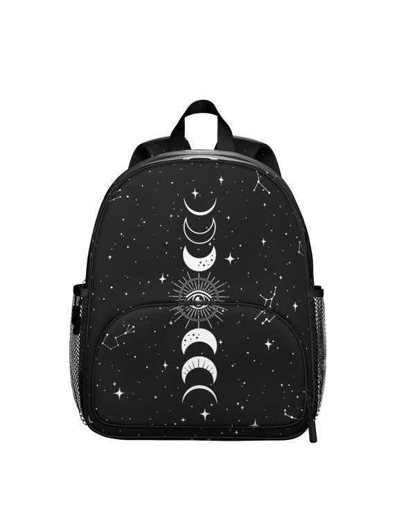 Astronomical Student Backpack – Gothic Celestial Moon And Star Steampunk Cosmic Lunar Eclipse Solar Dark Mystical Sky Design