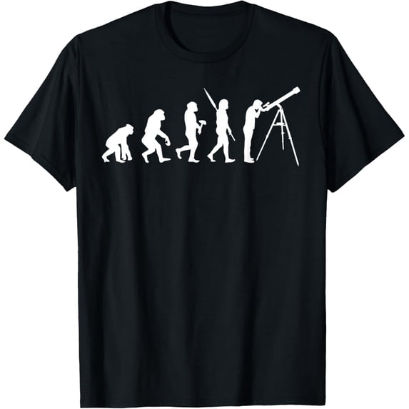 Astronomy Evolution T-Shirt men and women can wear, black, white, gifts