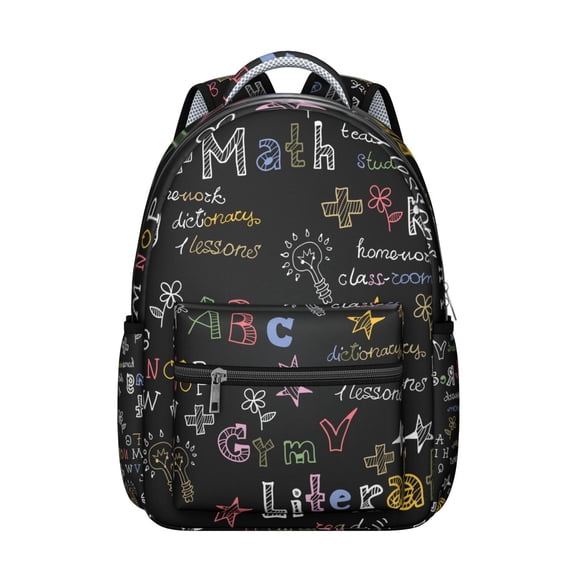 Astronomy Experiment Students Backpack Scientific Formula Science Classroom School Bag with Chemistry Physics Biology Design, Durable and Comfortable