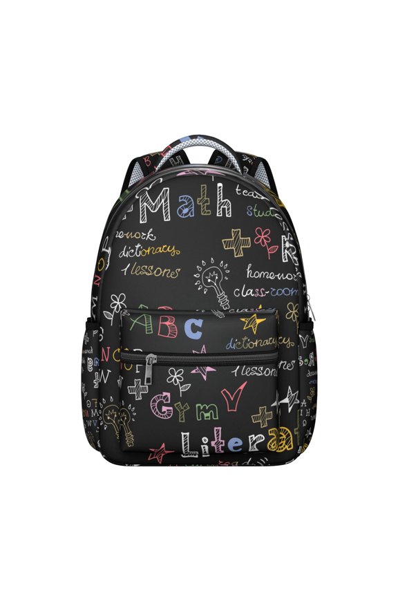 Astronomy Experiment Students Backpack Scientific Formula Science Classroom School Bag with Chemistry Physics Biology Design, Durable and Comfortable