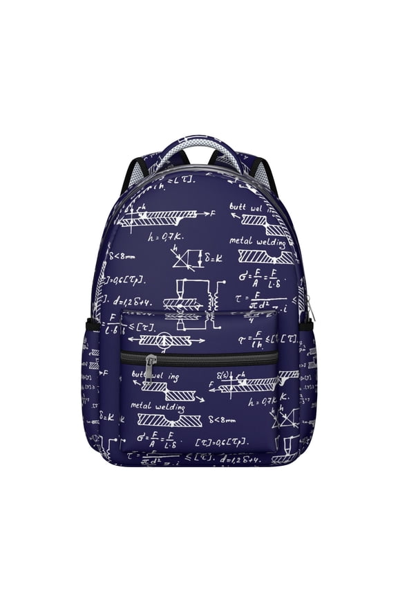Astronomy Experiment Students Backpack Scientific Formula Science Classroom School Bag with Chemistry Physics Biology Design, Durable and Comfortable