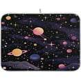 thumbnail image 1 of Astronomy Illustration Design (4) Absorbent Dish Drain Mat,18"x16" Dish Drying Mats for Kitchen Counter,Dish Drying Pads for Sinks,Draining Racks, 1 of 7