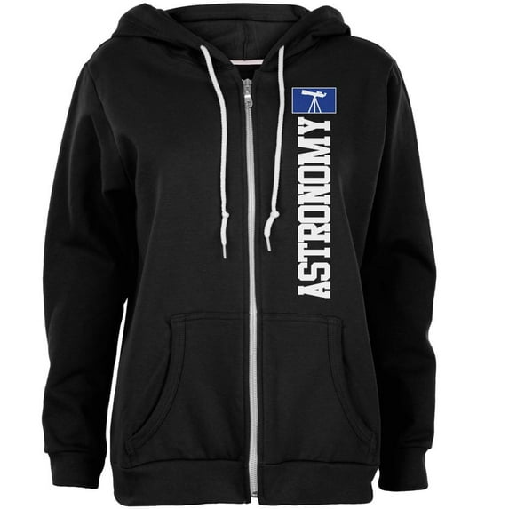 Astronomy Major Astronomy Science Team Womens Full Zip Hoodie Black SM