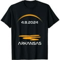 thumbnail image 1 of Astronomy Science Moon Space Solar Eclipse 2024 ARKANSAS T-Shirt, 1 of 3