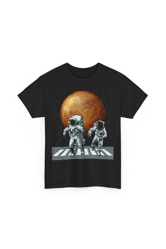 Astronomy Shirt, Astronauts Walking In Space Spaceman Women Men T-Shirt Unisex S-5XL Hot Trending Shirt, Vintage Birthday Gift