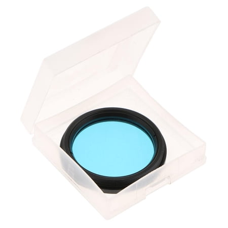 Astronomy Telescope Eyepiece Lens Color Filter 2''/50.8mm Moon Lunar Planet Sky Object More Surface Detail Optical Glass Metal Blue