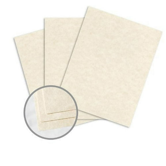 Astroparche Natural Card Stock - 8 1/2 x 11 in 65 lb Cover Vellum 30% Recycled 250 per Package