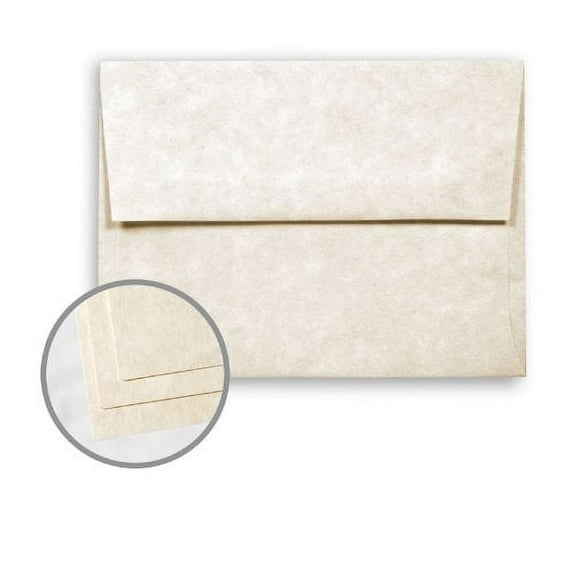 Astroparche Natural Envelopes - A2 (4 3/8 x 5 3/4) 60 lb Text Vellum 30% Recycled 1000 per Carton
