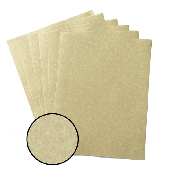 Astroparche Text 60 lb. Aged 8.5 x 11 Vintage parchment paper for certificates