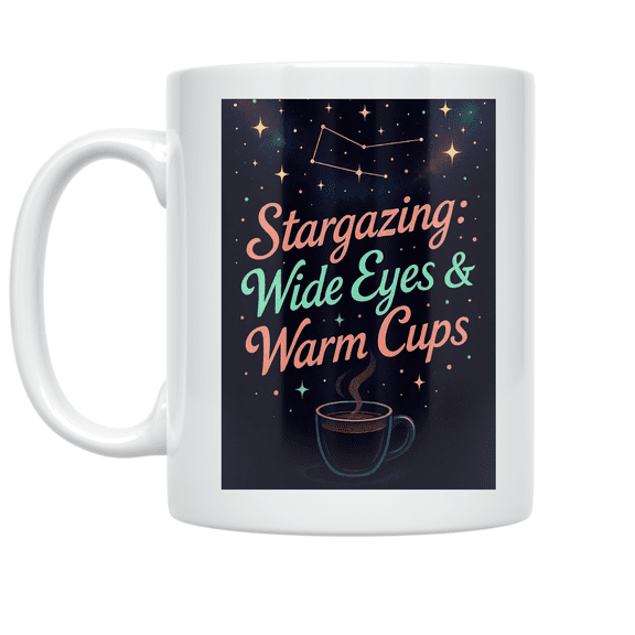 Astrophotography Dreamers Starry Sky Design - Stargazing Enthusiast - 11 oz Ceramic Coffee Mug