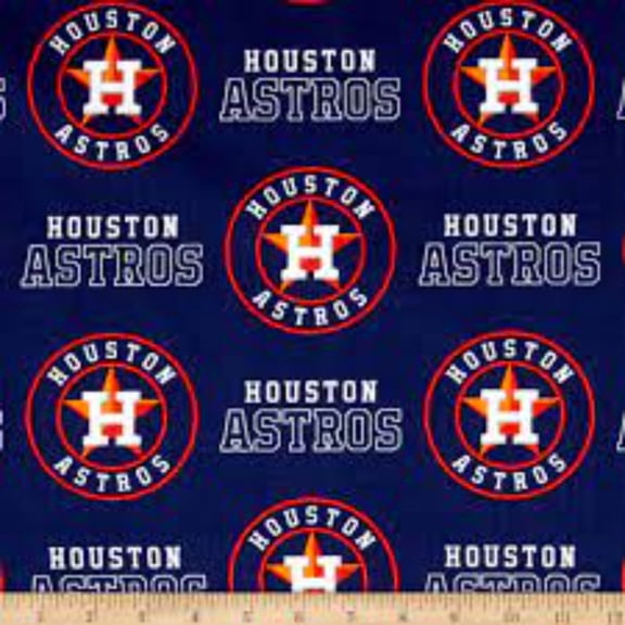 Astros Cotton Fabric (1 Yard)
