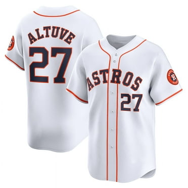 Astros Jose Altuve#27 Classic Short-Sleeved Uniform Sewing American Baseball Team Club Fashion Jersey T-Shirt Moisture Wicking Sportswear Fan Gift Adult T-Shirt Competition Sports Top