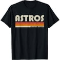 thumbnail image 1 of Astros Name Personalized Vintage Retro Gift for Men Women T-Shirt, 1 of 4