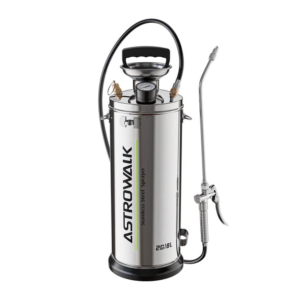 Astrwk 2 Gallon Stainless Steel Pump Sprayer