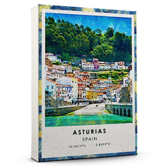 Asturias Travel Canvas, Spain Travel Art Canvas, Asturias Travel City Canvas, Travel Artwork Canvas