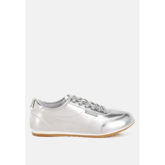 Astylos Metallic Faux Leather Sneakers