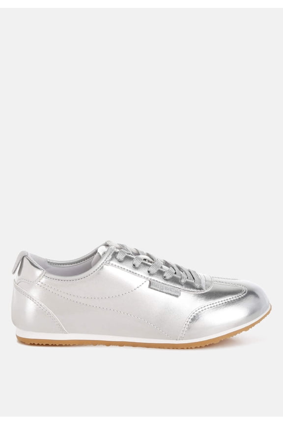 Astylos Metallic Faux Leather Sneakers