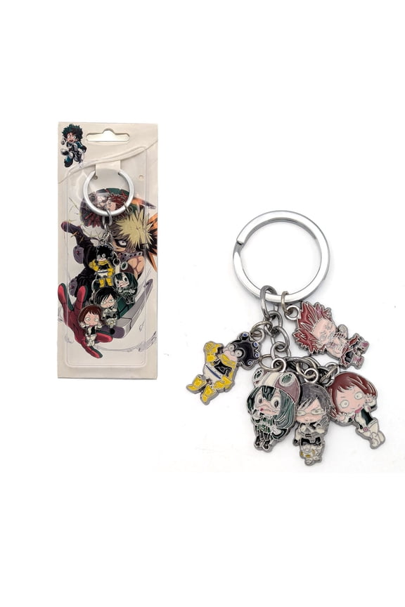 Asui Iida Kirishima Mineta & Uraraka - My Hero Academia 1.5" Keychain 5 pc. Pendant