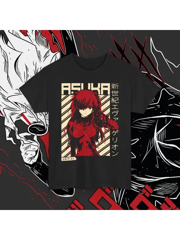 Asuka Langley Girl Anime Waifu Cosplay Unisex T-Shirt Gift Unisex 3