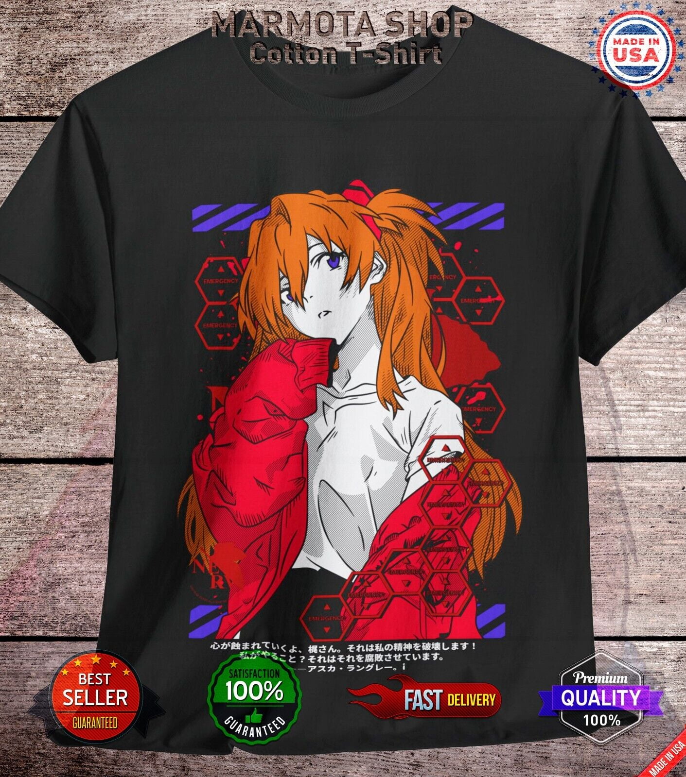 NOWHEREBOY L/S Tee from EVANGELION（惣流・アスカ・ラングレー