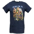 thumbnail image 1 of Asuka Three Pose Navy Blue T-shirt WWE, 1 of 4