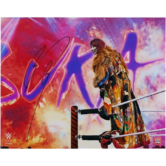 Asuka WWE Autographed 16" x 20" In Ring Standing on Ropes Photograph - Fanatics Authentic Certified