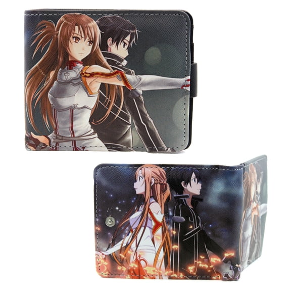 Asuna & Kirito - Sword Art Online 4x5" Bi-Fold w/ Button Wallet
