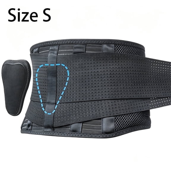 Asunby Back Brace for Lower Back Pain Relief, Breathable Lumbar Support Belt for Sciatica Herniated Disc Scoliosis, for Men Women Home Work Lifting, Small